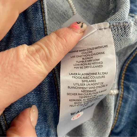 Free People We The Free Cross My Heart Slim Straight High Rise Jeans Sz 29 - Picture 8 of 12